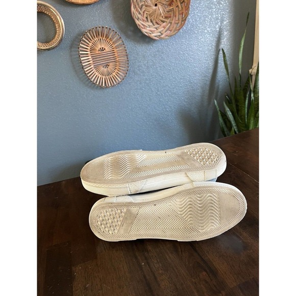 P448 Sally Denim High Top Sneakers Size 40 Side Zip - Picture 6 of 7